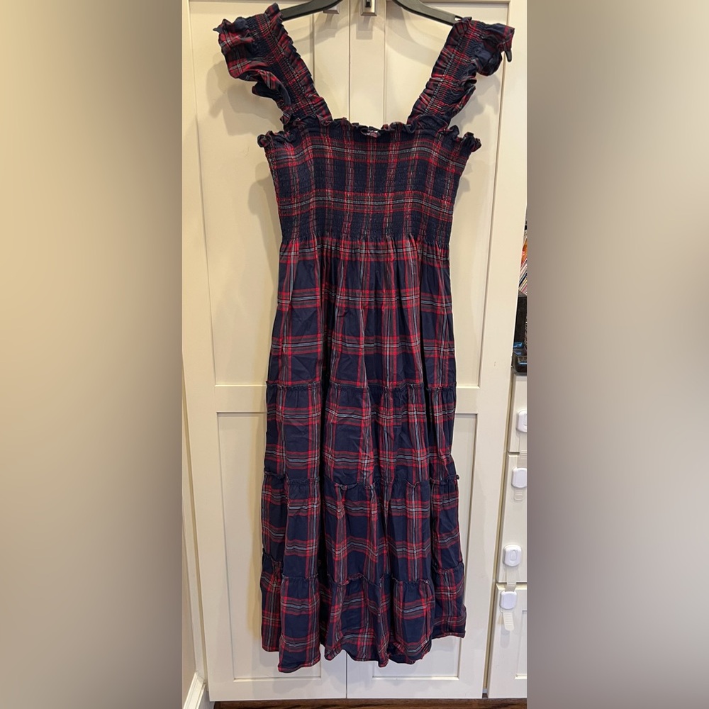 Hill House Navy Tartan Dress